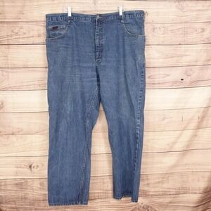 Rasco FR Jeans Mens 46x30 Blue Relaxed Straight Flame Resistant Work FR1211